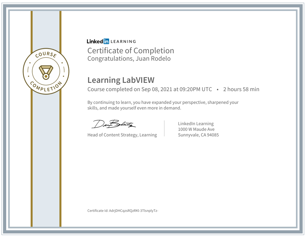 LabVIEW Certificate